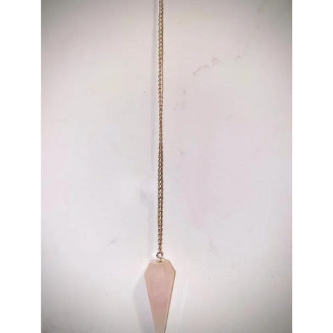 Rose Quartz Pendulum with Mona